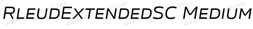 RleudExtendedSC Medium字体转换